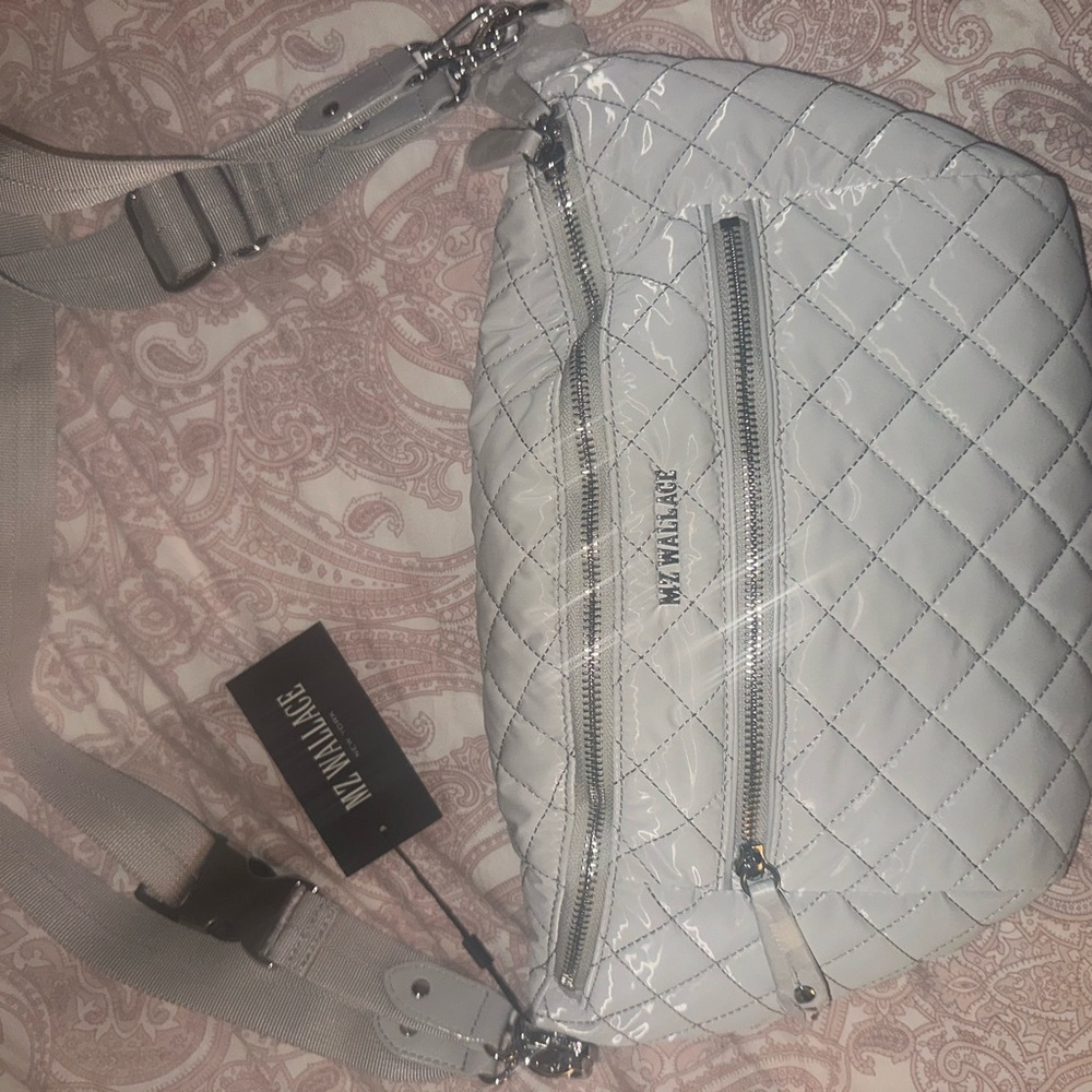 MZ Wallace light grey Quilted Women's Bag